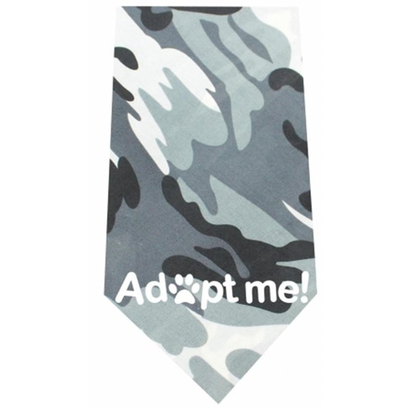 Unconditional Love Adopt Me Screen Print BandanaGrey Camo UN823678